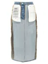 Vetements Reversible High-waisted Patch Pocket Skirt In Blue