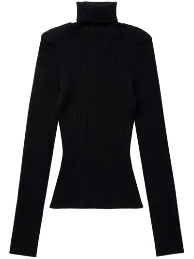 Vetements Inside-out Wool Sweater In Black