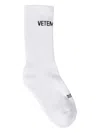 Vetements Intarsi Knit-logo Socks In White