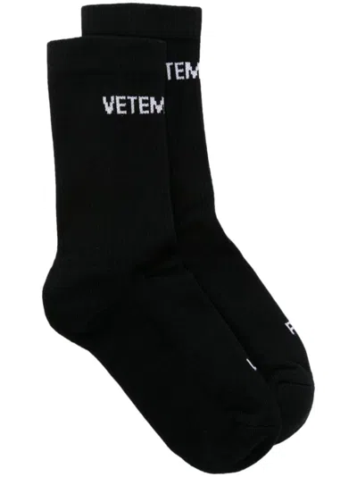 Vetements Black Rib Socks