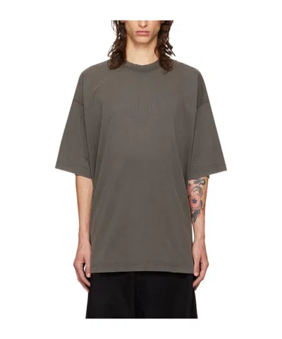 Vetements Item O-neck Short-sleeved T-shirt In Black