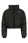 Vetements Slate Polyester Down Jacket In Black