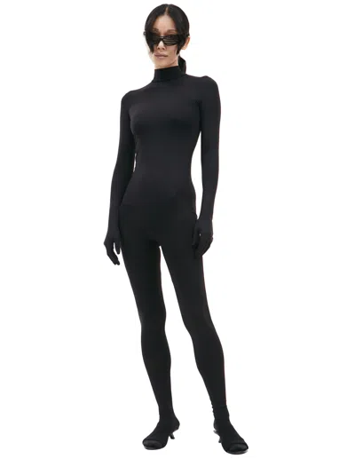 Vetements Jersey Full-body Jumpsuit In Black
