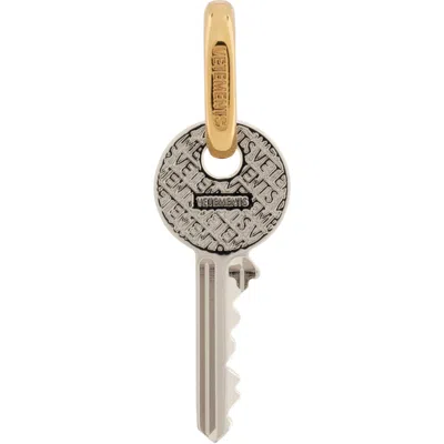 Vetements Key Single Earring In Silver / Gold 533545
