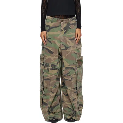 Vetements Khaki Merged Cargo Pants In Multi