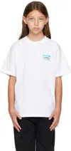 Vetements Kids White 'my Name Is ' T-shirt In White