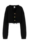 Vetements Black Alpaca Blend Cardigan In Black