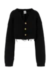Vetements Black Alpaca Blend Cardigan In Black