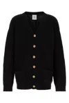 Vetements Black Fancy Button Cardigan In Black
