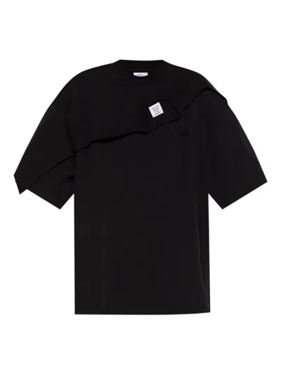 Vetements Layered-panel T-shirt In Black