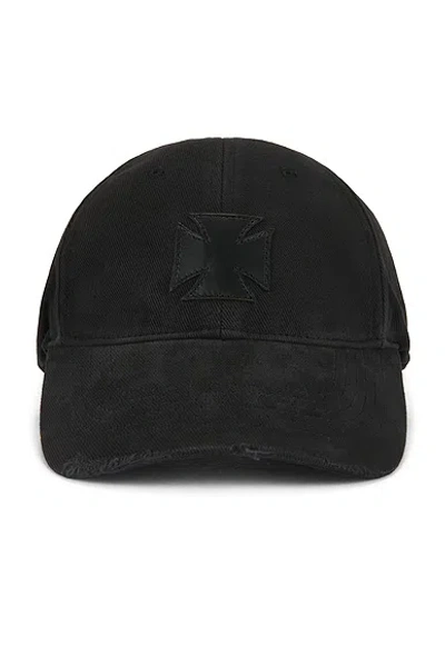 Vetements Leather Biker Cross Cap In Pink