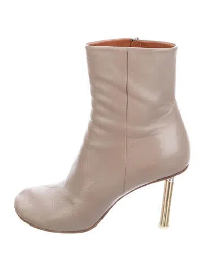 Pre-owned Vetements Leather Boots In Grey