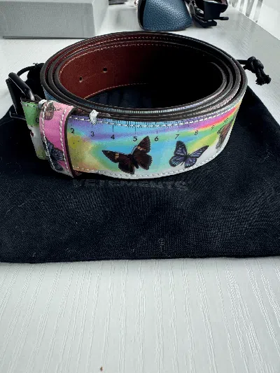 Pre-owned Vetements Lenticular Lsd Ruler Belt In Multi