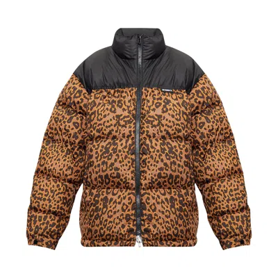 Pre-owned Vetements Leopard Logo Puffer Jacket 'leopard' In Multi