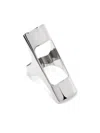 Vetements Lighter Holder Brass Ring In Silver