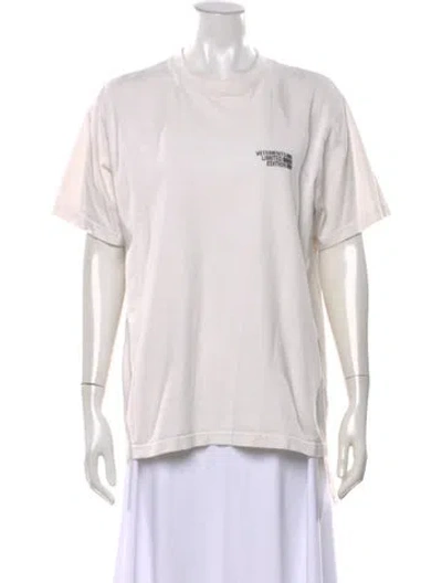 Pre-owned Vetements Limited Edition Graphic Print T-shirt In White