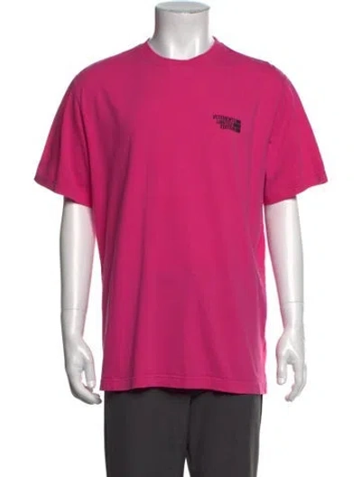 Pre-owned Vetements Limited Edition Logo Graphic Print T-shirt In Pink