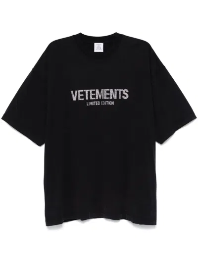 Vetements Limited Edition T-shirt In Black