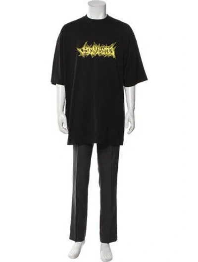 Pre-owned Vetements Living Legend Graphic Print Shirt W/ Tags In Black