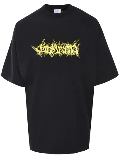 Vetements Black Living Legend Oversized T-shirt