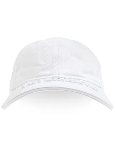 Vetements Logo-appliqué Cap In White