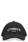 Vetements Logo Paris Baseball Cap In Black
