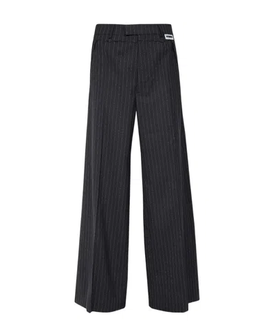 Vetements Logo Casual Pants In Black