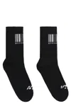 Vetements Logo-pattern Cotton-blend Socks In Black