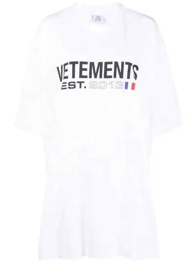 VETEMENTS VETEMENTS LOGO COTTON T-SHIRT