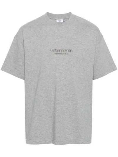 VETEMENTS VETEMENTS LOGO COTTON T-SHIRT