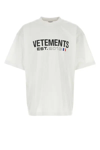 VETEMENTS VETEMENTS LOGO COTTON T-SHIRT