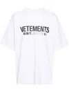 VETEMENTS VETEMENTS LOGO COTTON T-SHIRT