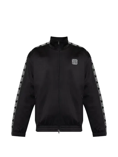 Vetements Logo-detail Zip-up Jacket In Black