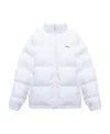 Vetements Logo Down Jacket In White