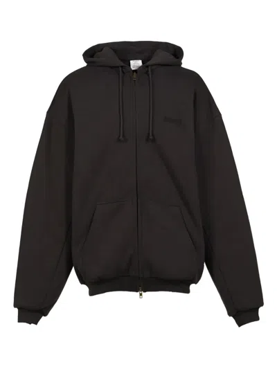 Vetements Logo-embroidered Jacket In Black