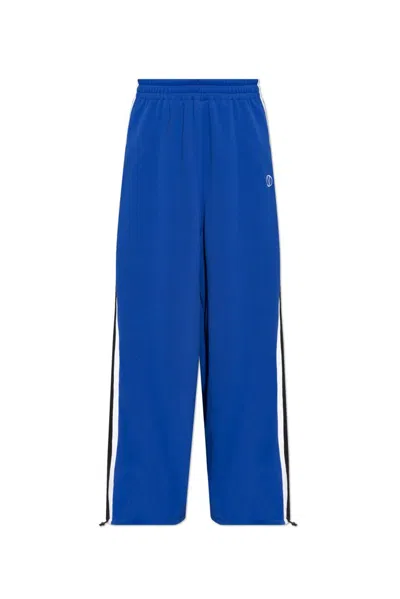 Vetements Side-stripe Track Pants In Blue