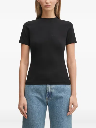 VETEMENTS LOGO-EMBROIDERED T-SHIRT