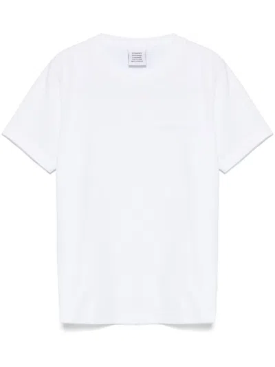 Vetements Logo-embroidered T-shirt In White