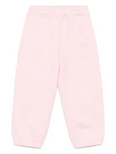 Vetements Kids' Logo-embroidered Track Pants In Pink
