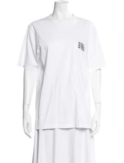 Pre-owned Vetements Logo Graphic Print T-shirt In White