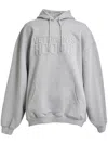 Vetements Logo Hoodie In Grey
