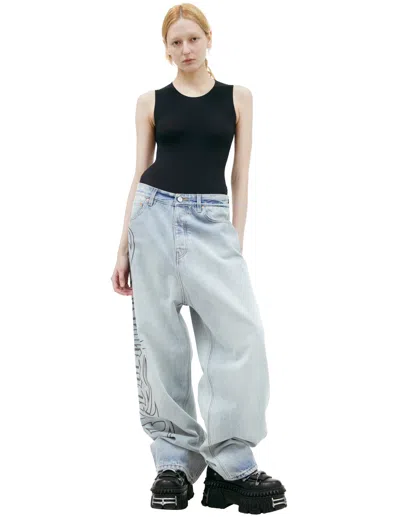 Vetements Logo Jeans