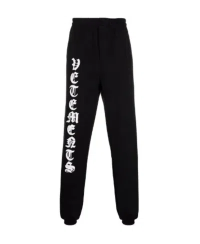 Vetements Logo Logo Sweatpants In Black