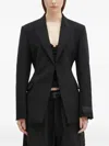 Vetements Logo-patch Blazer In Black