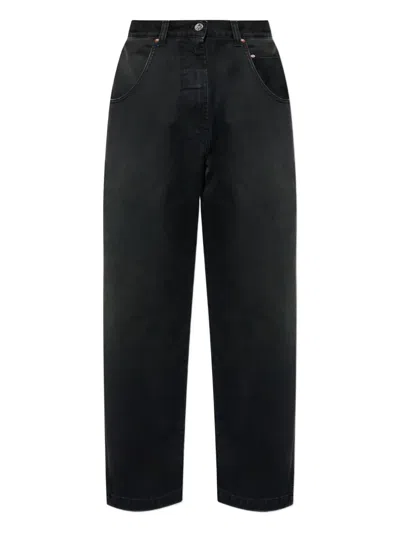 Vetements Logo-patch Cargo Jeans In Black