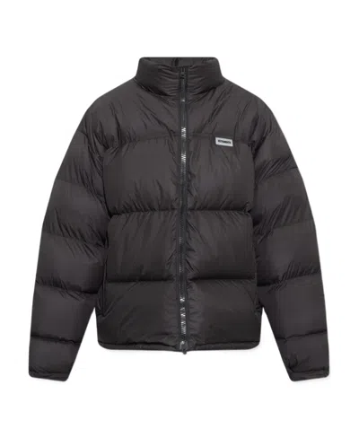 Vetements Logo-patch Padded Jacket In Black