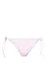 Vetements Logo-print Bikini Bottoms In Pink