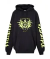 Vetements Logo-print Cotton-blend Hoodie In Black