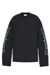 Vetements Logo-print Cotton Jersey In Black