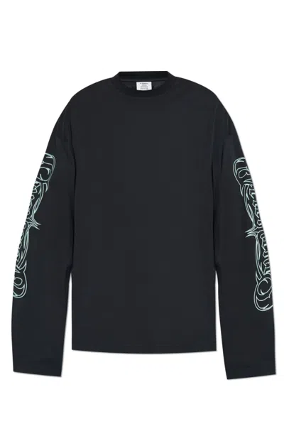 VETEMENTS LOGO-PRINT COTTON JERSEY